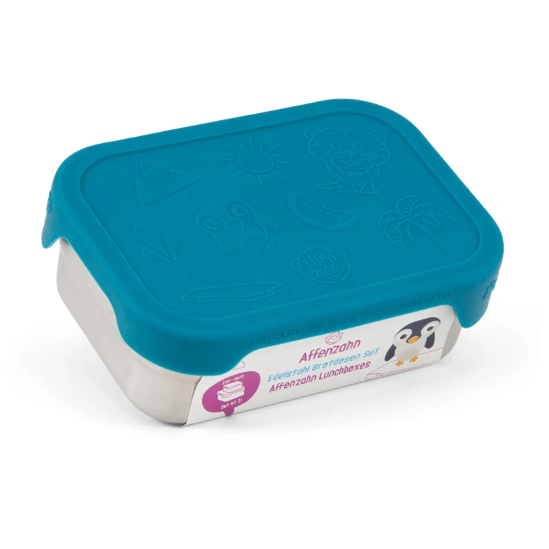 Affenzahn Brotdosen-Set Hai - Essensaufbewahrung 4 Affenzahn Brotdosen-Set Hai - Essensaufbewahrung – Bild 2