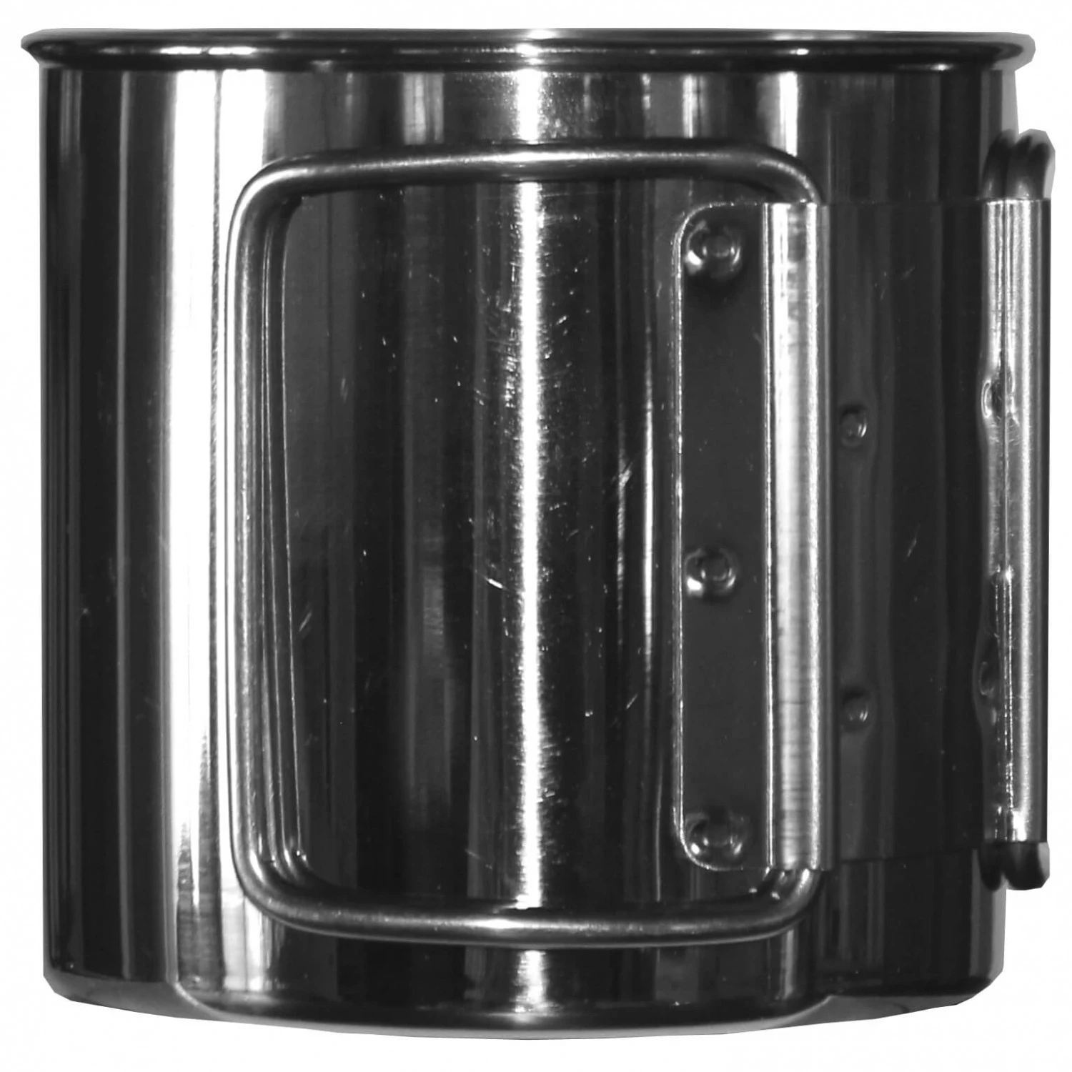 Basic Nature Edelstahlbecher Faltgriff 4 Basic Nature Edelstahlbecher Faltgriff – Bild 2