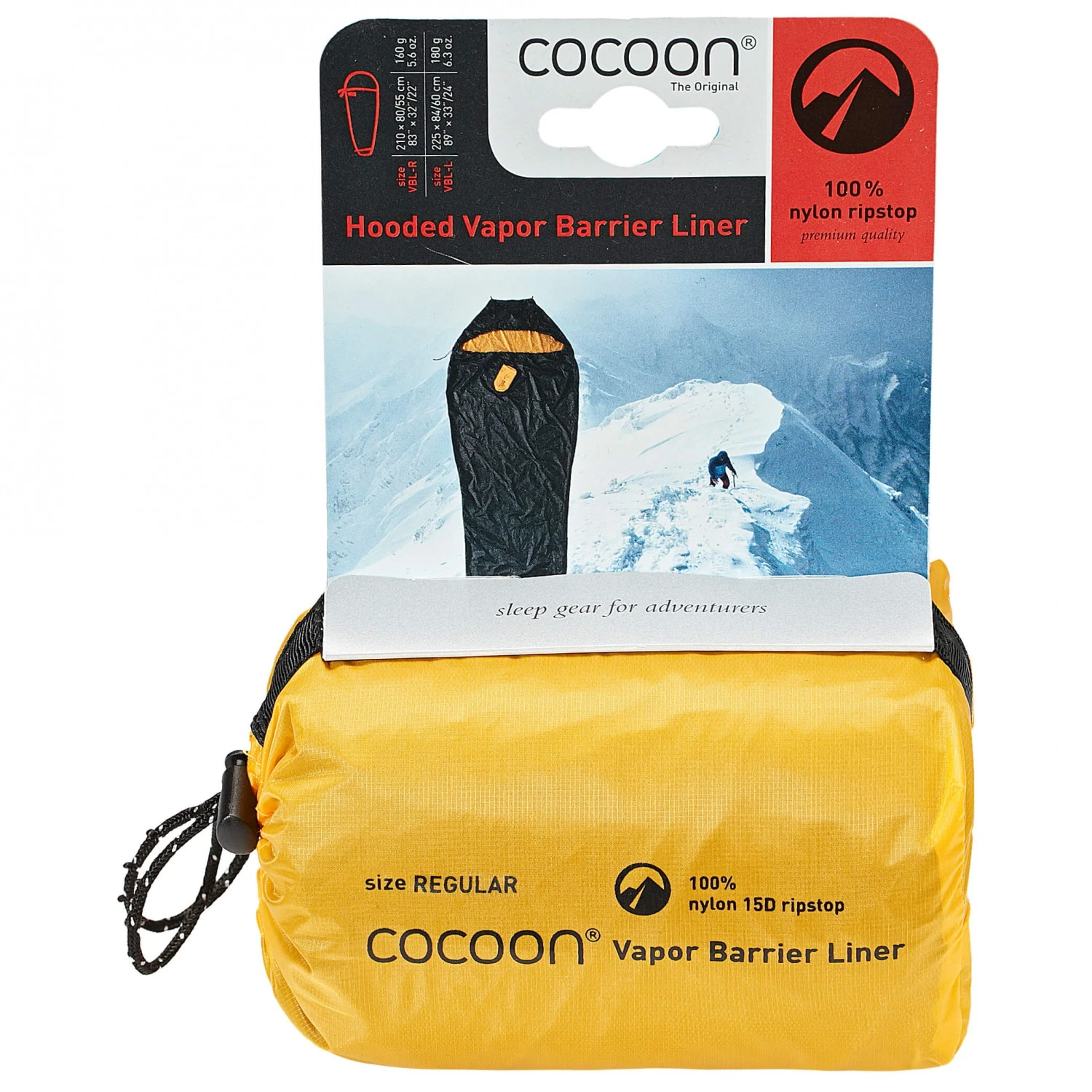 Cocoon Vapor Barrier Mummyliner Ripstop Nylon 3 Cocoon Vapor Barrier Mummyliner Ripstop Nylon