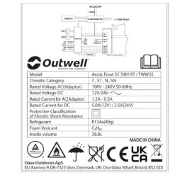 Outwell Arctic Frost 35 - Kühlbox -Outwell Verkaufs-Shop outwell arctic frost 35 kuehlbox detail 10