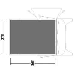 Outwell Footprint Blossburg 380 - Zeltunterlage -Outwell Verkaufs-Shop outwell footprint blossburg 380 zeltunterlage detail 2