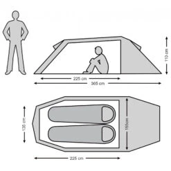 Stoic AdakSt. II 2P - 2-Personen Zelt -Outwell Verkaufs-Shop stoic adakst ii 2p 2 personen zelt detail 12