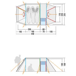 Tatonka Alaska 3 DLX - 3-Personen Zelt -Outwell Verkaufs-Shop tatonka alaska 3 dlx 3 personen zelt detail 12