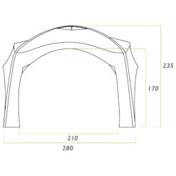 Aerobase 2 + 1 Wall - Zelterweiterung -Outwell Verkaufs-Shop zempire aerobase 2 1 wall zelterweiterung detail 6